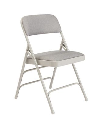 Image showing  2300 Series Deluxe Fabric Upholstered Triple Brace Premium Folding Chairs, 480 lb. Capacity, 4-Pack