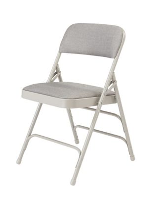 Image showing  2300 Series Deluxe Fabric Upholstered Triple Brace Premium Folding Chairs, 480 lb. Capacity, 4-Pack