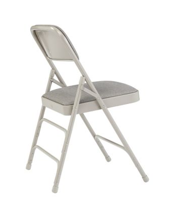 Image showing  2300 Series Deluxe Fabric Upholstered Triple Brace Premium Folding Chairs, 480 lb. Capacity, 4-Pack
