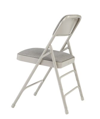 Image showing  2300 Series Deluxe Fabric Upholstered Triple Brace Premium Folding Chairs, 480 lb. Capacity, 4-Pack