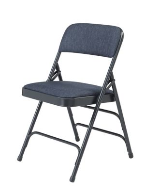 Image showing  2300 Series Deluxe Fabric Upholstered Triple Brace Premium Folding Chairs, 480 lb. Capacity, 4-Pack