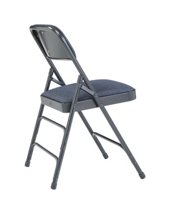 Image showing  2300 Series Deluxe Fabric Upholstered Triple Brace Premium Folding Chairs, 480 lb. Capacity, 4-Pack