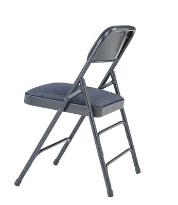 Image showing  2300 Series Deluxe Fabric Upholstered Triple Brace Premium Folding Chairs, 480 lb. Capacity, 4-Pack
