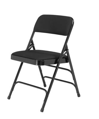 Image showing  2300 Series Deluxe Fabric Upholstered Triple Brace Premium Folding Chairs, 480 lb. Capacity, 4-Pack