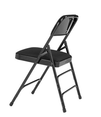Image showing  2300 Series Deluxe Fabric Upholstered Triple Brace Premium Folding Chairs, 480 lb. Capacity, 4-Pack