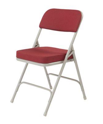 Image showing  3200 Series Premium 2 in. Fabric Upholstered Double Hinge Folding Chairs, 300 lb. Capacity, 2-Pack