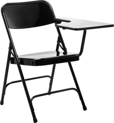 National Public Seating 5200 Series Left Side Tablet Arm Folding Chairs, 2-Pack