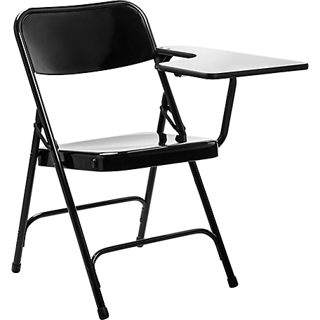 National Public Seating 5200 Series Left Side Tablet Arm Folding Chairs, 2-Pack