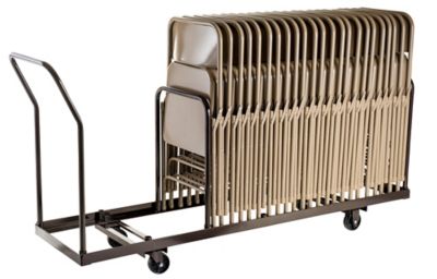 Image showing 6 th National Public Seating Folding Chair Dolly, 35 Chair Capacity