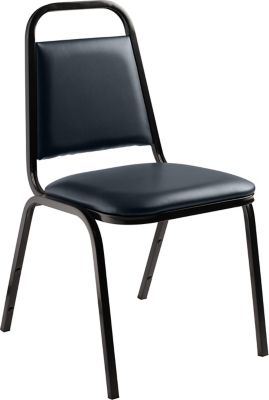 Image showing  9100 Vinyl Stack Chairs, Steel Frame, 4-Pack