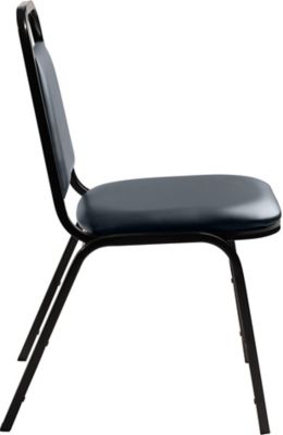 Image showing  9100 Vinyl Stack Chairs, Steel Frame, 4-Pack