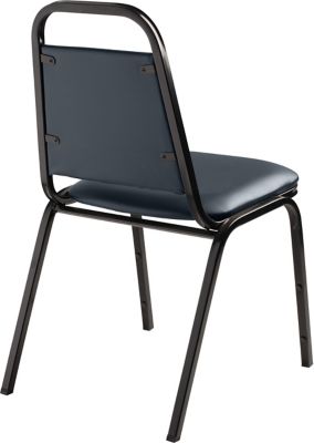 Image showing 5 th National Public Seating 9100 Vinyl Stack Chairs, Steel Frame, 4-Pack