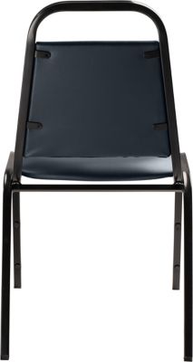 Image showing 6 th National Public Seating 9100 Vinyl Stack Chairs, Steel Frame, 4-Pack