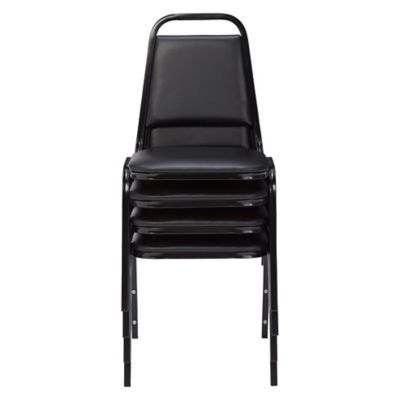 Image showing  9100 Vinyl Stack Chairs, Steel Frame, 4-Pack