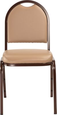 Image showing 3 th National Public Seating 9200 Vinyl Stack Chairs, 2-Pack