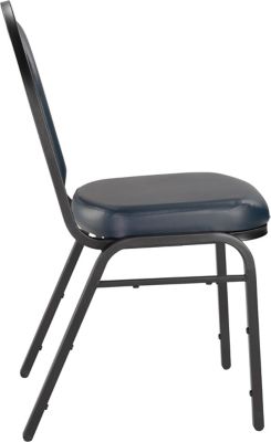 Image showing  9200 Vinyl Stack Chairs, Steel Sandtex Frame, 2-Pack