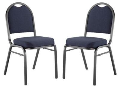 National Public Seating 9200 Fabric Stack Chair Steel Sandtex Frame, 2-Pack -  9254-BT/2