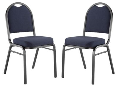 National Public Seating 9200 Fabric Stack Chair Steel Sandtex Frame, 2-Pack