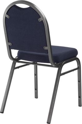 Image showing 5 th National Public Seating 9200 Fabric Stack Chairs, Blue, 2-Pack