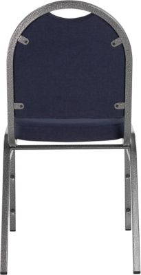 Image showing 6 th National Public Seating 9200 Fabric Stack Chairs, Blue, 2-Pack