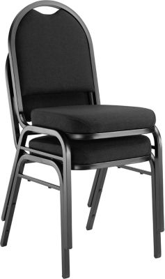 Image showing  9200 Fabric Stack Chair Steel Sandtex Frame, 2-Pack