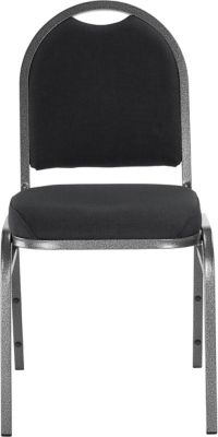 Image showing  9200 Fabric Stack Chairs, Black, 2-Pack