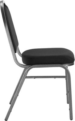 Image showing  9200 Fabric Stack Chairs, Black, 2-Pack