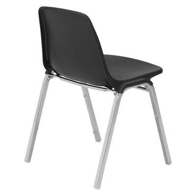 Image showing  8100 Series Poly Shell Stacking Chair, Black