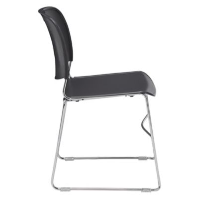 Image showing 5 th National Public Seating 8500 Series Plastic Stacking Chairs, 4-Pack
