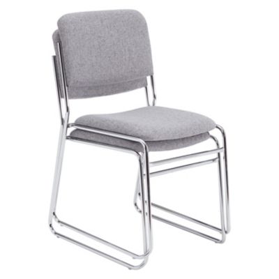 Image showing  8600 Series Fabric Stacking Chairs, Gray, 2 pk.