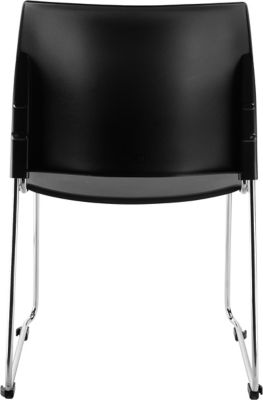 Image showing 5 th National Public Seating Cafetorium Plastic Stack Chairs, 4-Pack