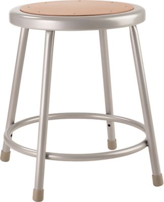 Image showing  Heavy-Duty Steel Stools, 2-Pack, 18 in., Gray