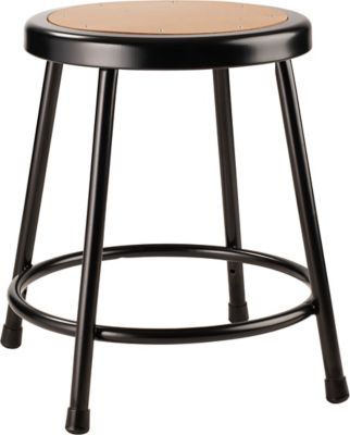 Image showing  Heavy-Duty Steel Stools, 2-Pack, 18 in., Black