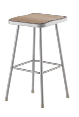 Image showing  Heavy-Duty Square Seat Steel Stools, 2-Pack, 30 in.