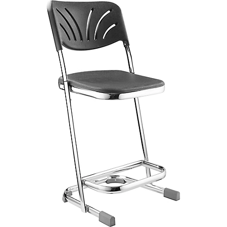 National Public Seating Elephant Z-Stool with Backrest, 22 in.