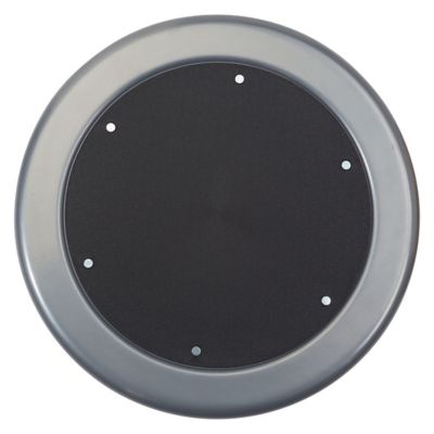 Image showing  Steel Seat Height-Adjustable Swivel Stool, Black Frame