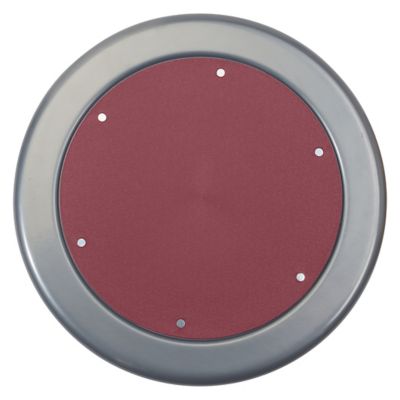 Image showing  Steel Seat Height-Adjustable Swivel Stool, Black Frame