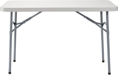 Image showing  24 in. x 48 in. Heavy-Duty Folding Table, Gray