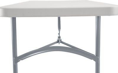 Image showing  24 in. x 48 in. Heavy-Duty Folding Table, Gray