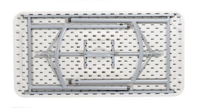 Image showing  24 in. x 48 in. Heavy-Duty Folding Table, Gray