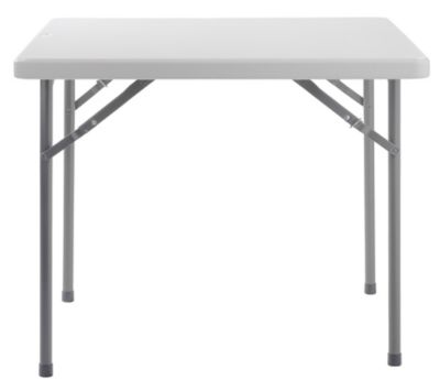 Image showing  36 in. x 36 in. Heavy-Duty Folding Table, Gray