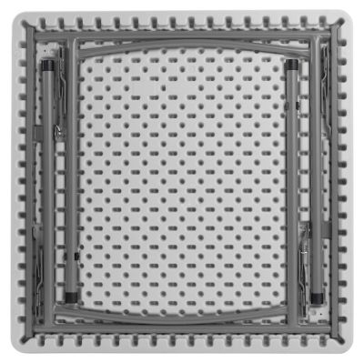 Image showing 6 th National Public Seating 36 in. x 36 in. Heavy-Duty Folding Table, Gray