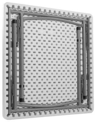 Image showing 7 th National Public Seating 36 in. x 36 in. Heavy-Duty Folding Table, Gray