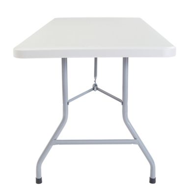 Image showing  30 in. x 60 in. Heavy-Duty Folding Table, Gray