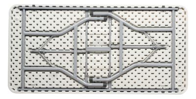 Image showing 6 th National Public Seating 30 in. x 60 in. Heavy-Duty Folding Table, Gray