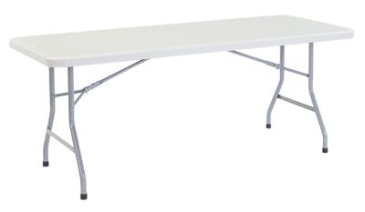 National Public Seating Heavy-Duty Folding Table, 30 in. x 72 in., Gray