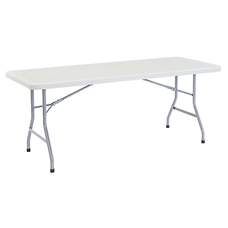 National Public Seating Heavy-Duty Folding Table, 30 in. x 72 in., Gray