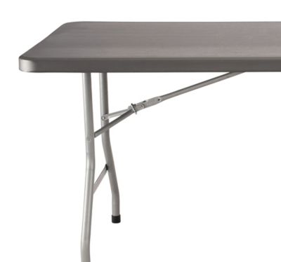 Image showing  30 in. x 72 in. Heavy-Duty Folding Table, Charcoal