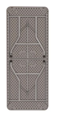 Image showing 6 th National Public Seating 30 in. x 72 in. Heavy-Duty Folding Table, Charcoal