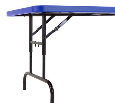 Image showing  Height-Adjustable Heavy-Duty Folding Table